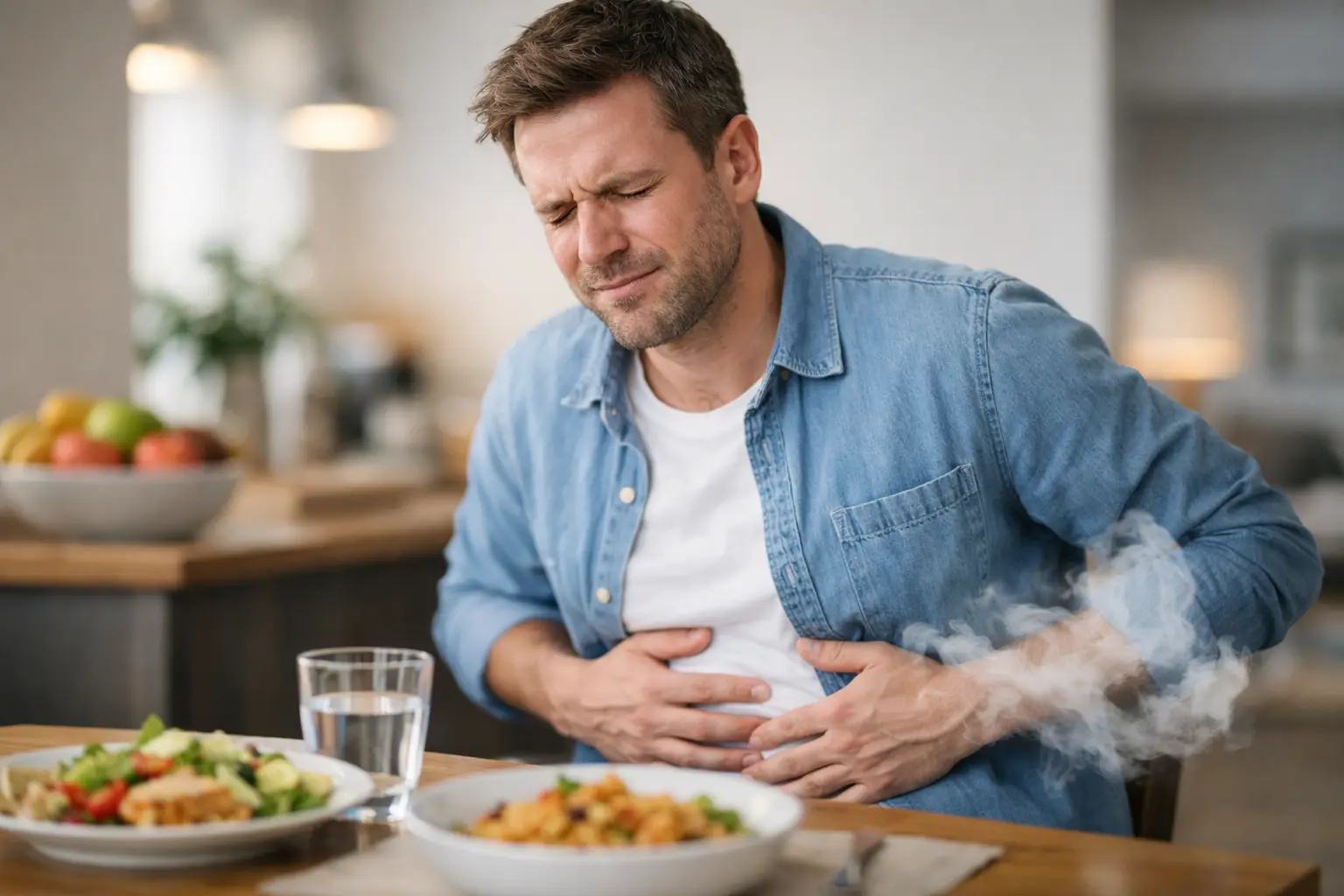 Blähungen nach jedem Essen - was dahintersteckt