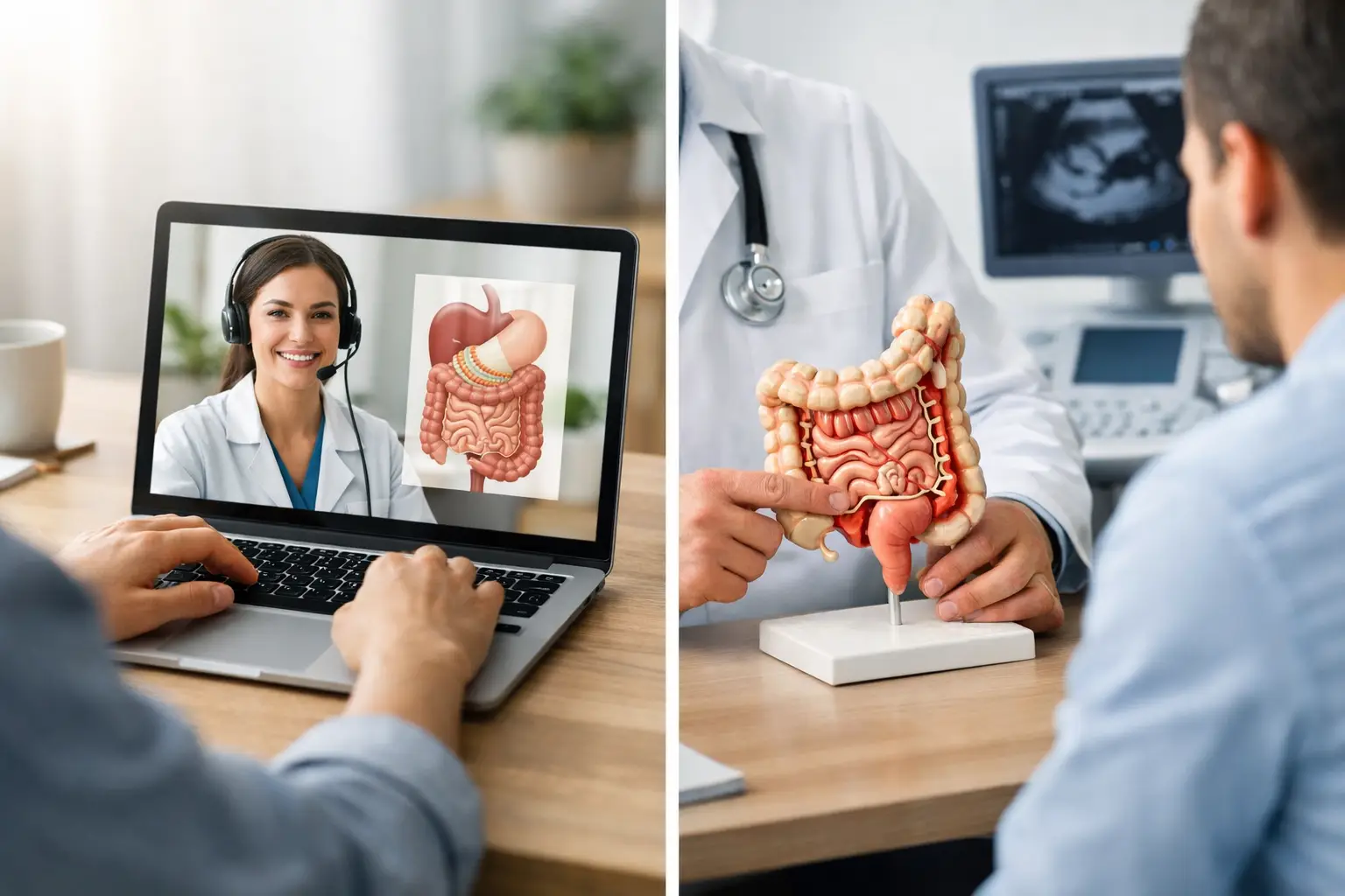 Online-Darmberatung oder Gastroenterologe?